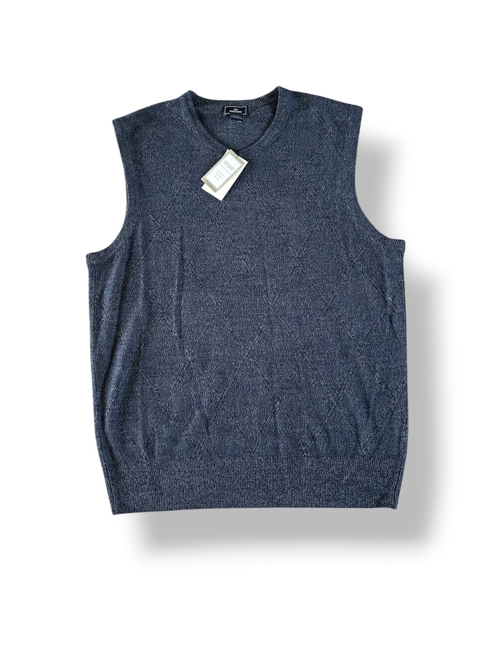[Dockers] NWT Marled Blue Sweater Vest